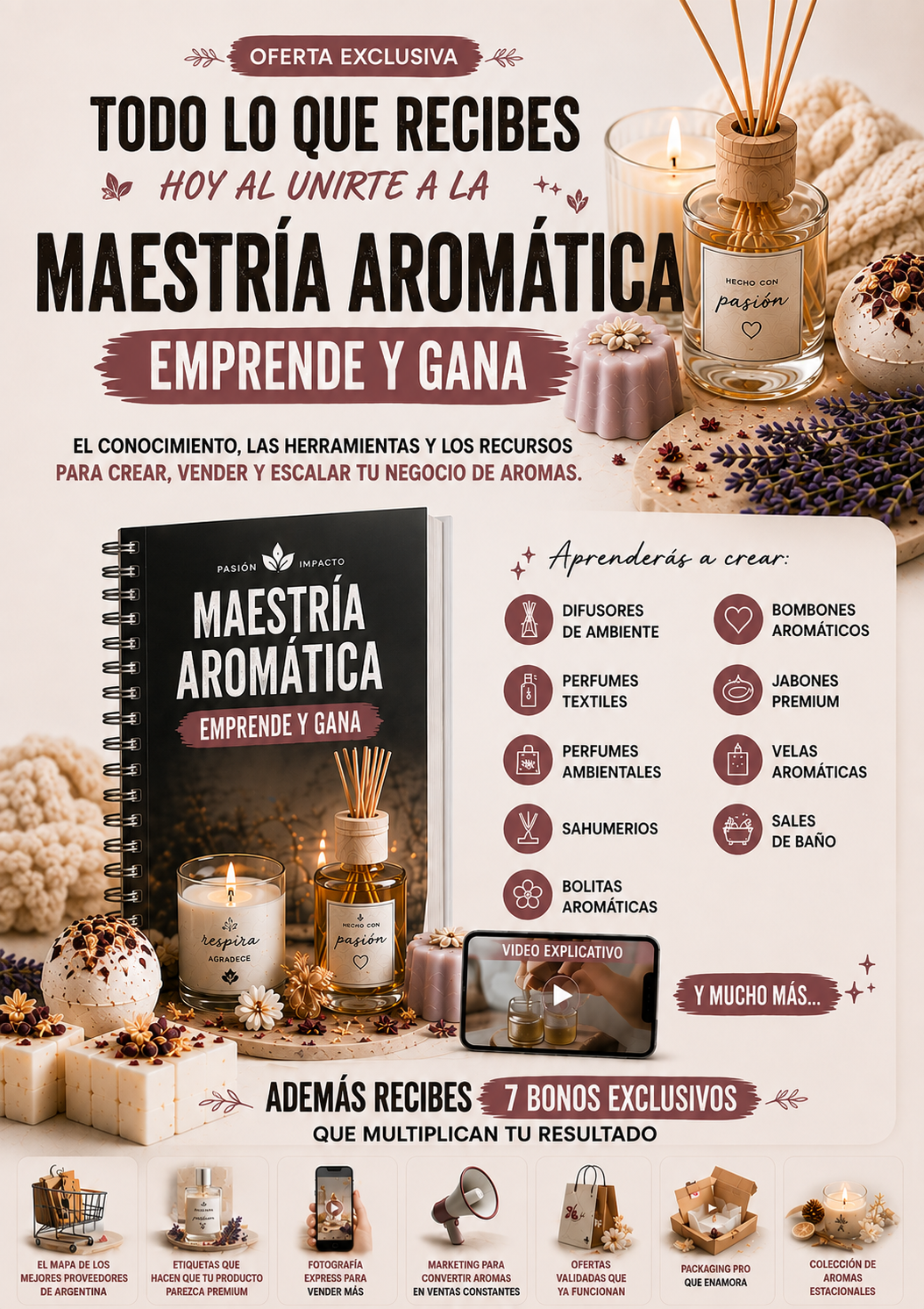 Maestría Aromática Emprende y Gana: $800.000 al mes